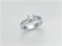 Anello Miluna Donna in Oro bianco Diamante 0.50 Ct LID3386-050C - LID3386-050C